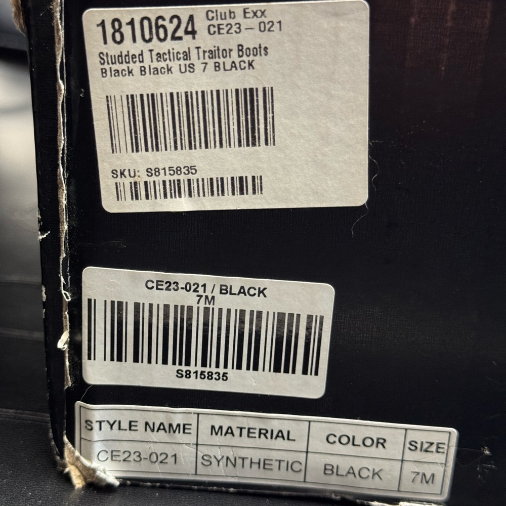 Club Exx Studded Tactical Traitor Boots - US size 7 - BRAND NEW IN BOX - Picture 11 of 11